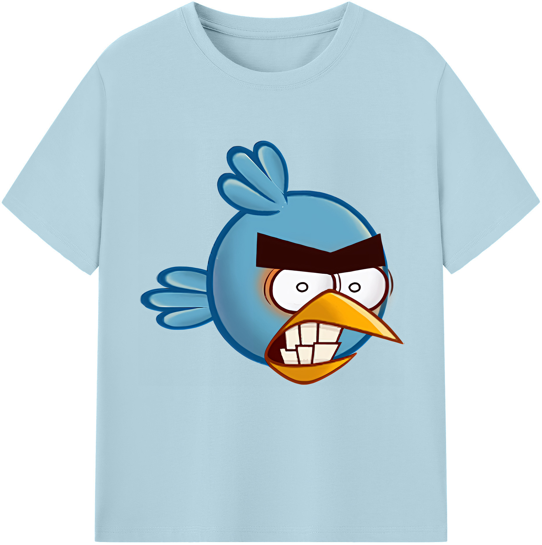 （画像用） Angry Birds アングリーバード 綿100％半袖Tシャツ（フロントプリント）